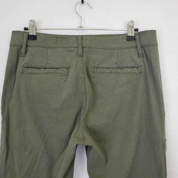 AG Wyatt Utilitarian Slouchy Skinny Cargo Pant in Army Olive Green - Picture 6 of 9